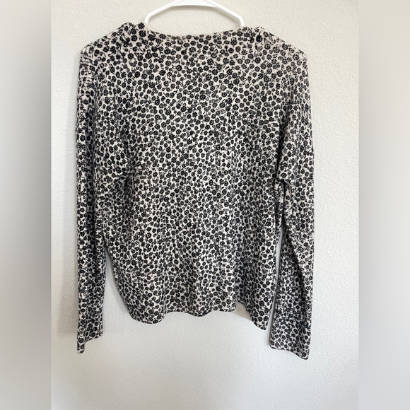 NWT Madewell Ditsy Cameron Ribbed Cardigan Sweater in Coziest Yarn, XXS - Picture 7 of 11